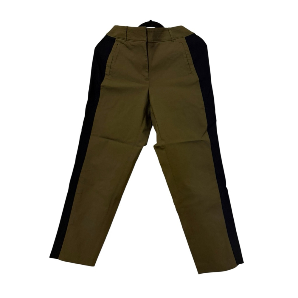 Women's Lane Bryant Olive Green & Black Straight Leg Pants Size 14